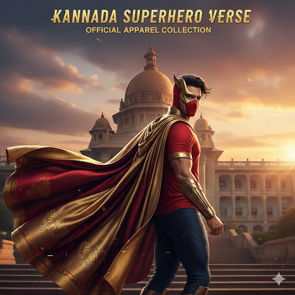 Sakkatth Kannada Superhero T-Shirts